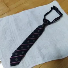 処分価格　コムサ　キッズ　ネクタイ　ネイビー　Mサイズ
