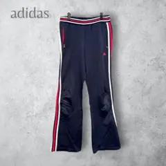 【adidas アディダス】　ジャージ　フレアパンツ　サイドライン　L 通年のサムネイル
