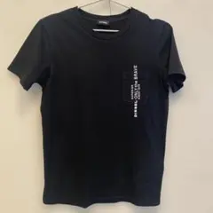 DIESEL ブラック ポケット Tシャツ