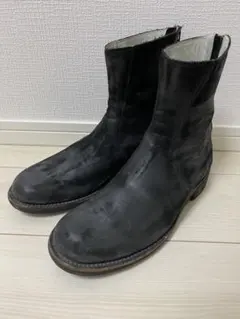 RIPVANWINKLE バックジップ レザーブーツ ブラックのサムネイル