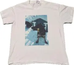 90s USA製 ヘインズ Hanes アニマルT ドーベルマン ドッグ 短丈
