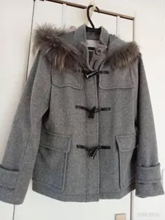 31 Sons de mode　ウール100％　ダッフルコート ファー付き