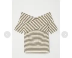 Moussyクロスオフショルダー　ボーダー