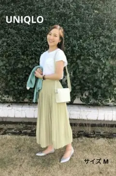 ユニクロ シフォンプリーツロングスカート