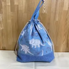 入園入学グッズ　ハンドメイド　体操着袋　恐竜