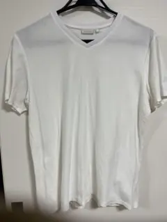 Calvin Klein ホワイト Vネック Tシャツ