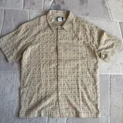 90s WOOLRICH seersucker check shirtのサムネイル