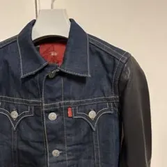 【極美品】LEVI'S RED 02AW レザー デニムジャケット