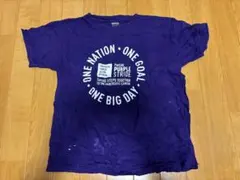 US直輸入！キッズTシャツ　Mサイズ　アメリカ古着　GILDAN チャリティ　紫のサムネイル