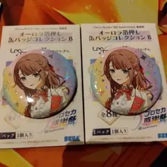 プロセカ　感謝祭　缶バッジ　望月穂波　オーロラ箔押し缶バッジ 望月 穂波 プロセカ 感謝祭 4th オーロラ箔押し缶バッジA