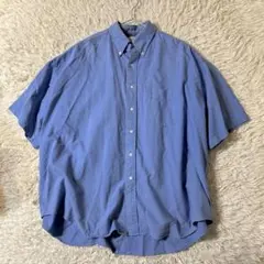 【23SS】グラフペーパー　オーバーサイズ　レギュラーカラー　半袖　シャツ　青のサムネイル