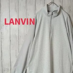 LANVIN ストライプ柄 ハーフジップ ゴルフウェアのサムネイル