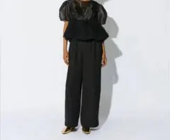 ブラック パフスリーブ セットアップ　ANDRESD