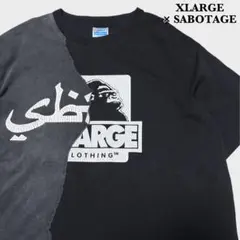 美品 XLARGE × SABOTAGE MASHED-UP S/S TEE