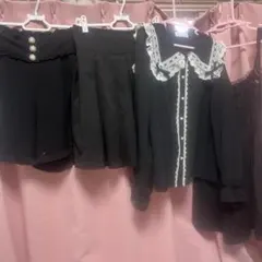 地雷系 まとめ売り ジャンバースカート ブラウス スカパン ズボン