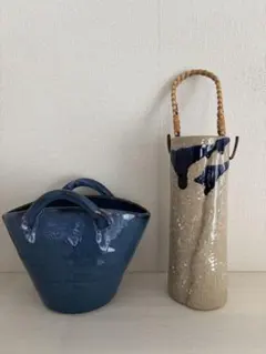 花器　花瓶　ミニ　フラワーベース　和風　2個セット