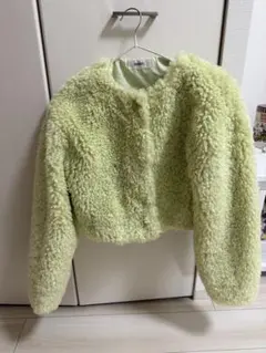 SNIDEL ボアジャケット ライトグリーン