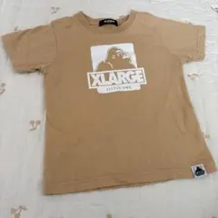 XLARGE ゴリラプリント Tシャツ ベージュ　100cm
