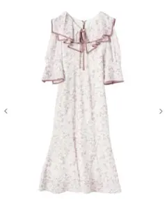 リリアンカラット スクエアフリル マーメイドワンピース