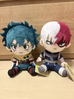 僕のヒーローアカデミア オリジナルぬいぐるみ 2種セット 緑谷出久 轟焦凍