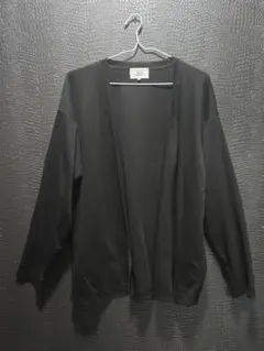 プラスサイズ　5L　黒カーディガン