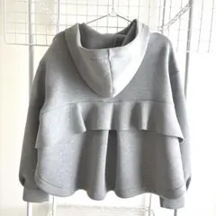 【美品】 ジルスチュアート パーカー スエット フリル フリーサイズ