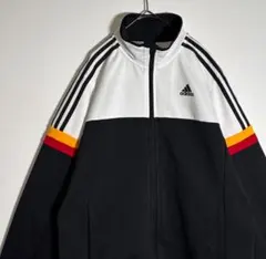 adidas アディダス　刺繍ロゴ　サイドライン　トラックジャケット