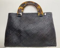 gerard collection チェンマイ　籐バッグ　べっ甲ハンドル