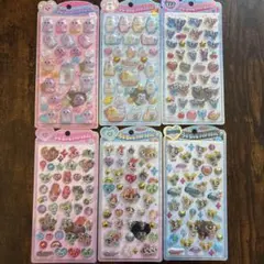 うるちゅるシール　６枚まとめ売り　エンジェルブルー・パワーパフガールズ