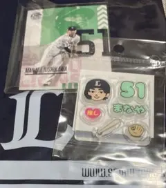 シャカシャカキーホルダー　別売り選手パーツ　グルメ特製選手カード　西川愛也選手