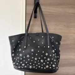 最終値下げ:JIMMY CHOO スター スタッズ トートバッグ ブラックのサムネイル