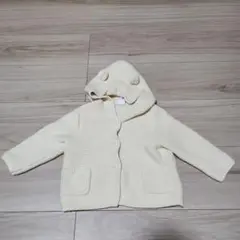 baby GAP フード付きカーディガン 6-12ヶ月 アイボリー