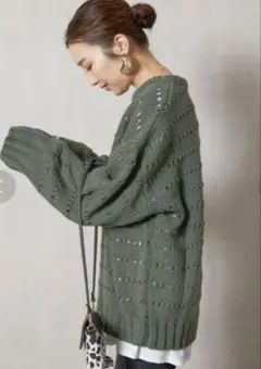 FREAK'S STORE アイレットニットプルオーバー　 サイズF