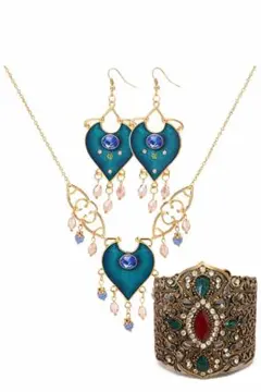 ジャスミン　実写版　ネックレス　ピアス　二次会　結婚式　コスプレ　仮装