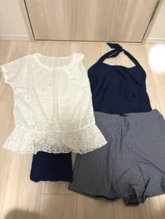 水着　セパレート　4点セット　スイムウェア