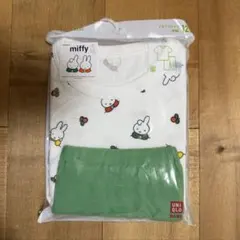 新品｜ ユニクロ 半袖 パジャマ ミッフィー グリーン 120
