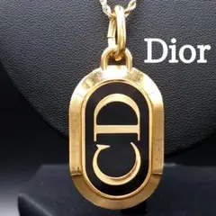 極美品✨ Dior ネックレス CD ロゴ ラインストーン 希少 刻印 2101