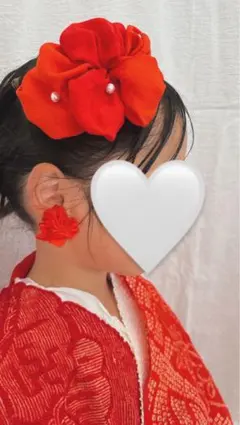 jujuju15様　d12 七五三ヘッドドレス　帯揚げリメイク