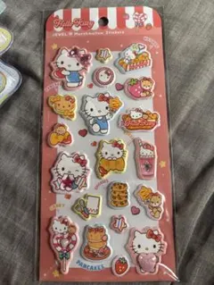 산리오 ハローキティ ジュエルマシュマロステッカー