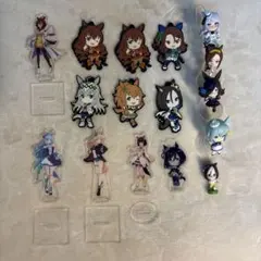 ウマ娘 グッズ 15個セット キーホルダー アクリルスタンド ミニフィギュア