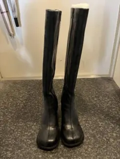 KBF フェイクレザーロングブーツ