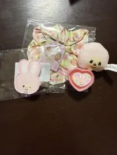 ウサギ耳付きモンチッチ 紫 - メルカリ