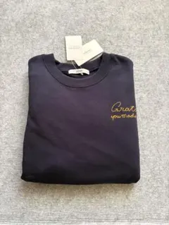 新品JOURNAL STANDARD relume 刺繍ロゴスウェット　ネイビー