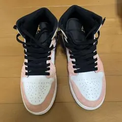 Air Jordan ハイカットシューズ ピンク/ホワイト/ブラック
