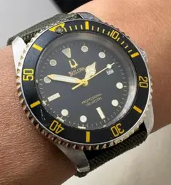 200/稼働 ブローバ クォーツ ミリタリー スタイル ダイバー メンズのサムネイル