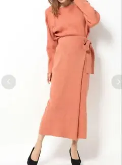 SNIDEL スカートセットアップ オレンジ F