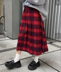 CIAOPANIC チェックプリーツスカート