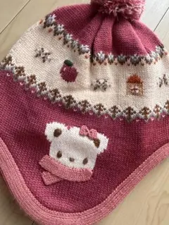 さ*き様 半額 新品同様 ファミリア ファミちゃん ニット帽 53-55cm 大