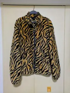 特価 タイガー柄スタンドフリースボアジャケット Sサイズ(日本Мサイズ相当)
