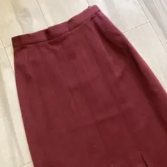 タイトスカート ボルドー M 膝丈 レディース 上品 きれいめ 春コーデ 通勤